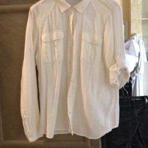 Ecru button down